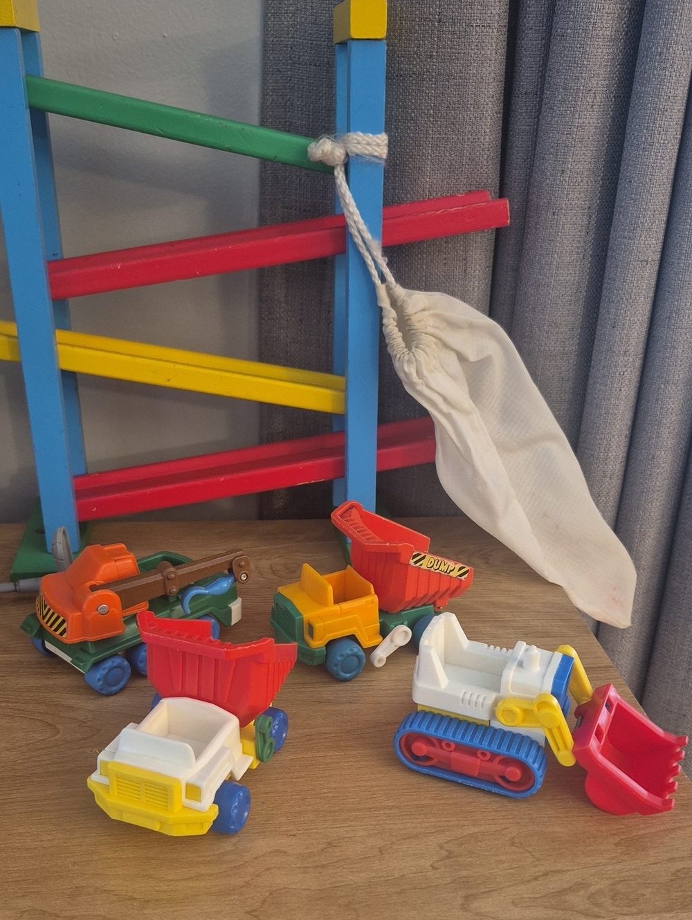 Bright Multicolor Toddler Construction Truck Playset